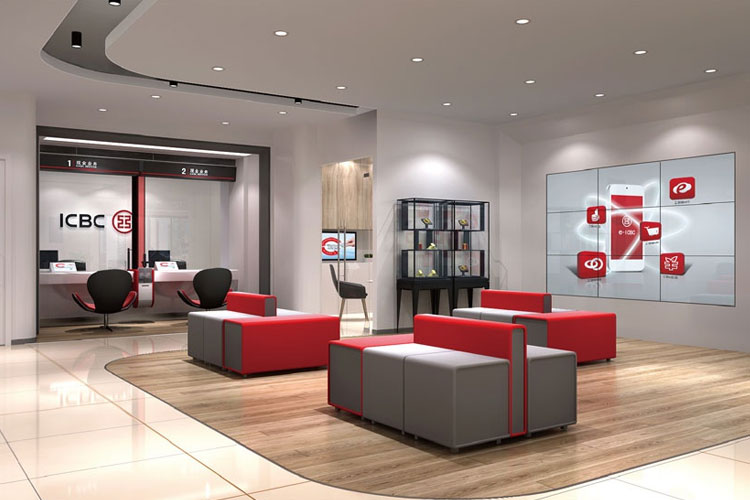 工商銀行組合沙發(fā)，工行客戶休息沙發(fā)銀行公共區(qū)域等候沙發(fā)